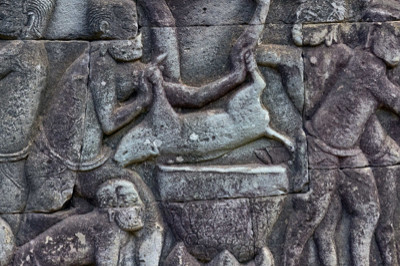 Angkor-Reliefs